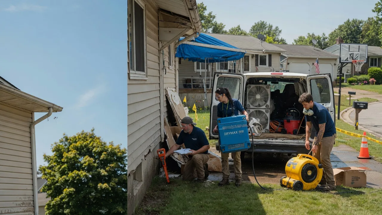 Ceiling Leak Cleanup in Spring City, PA near me